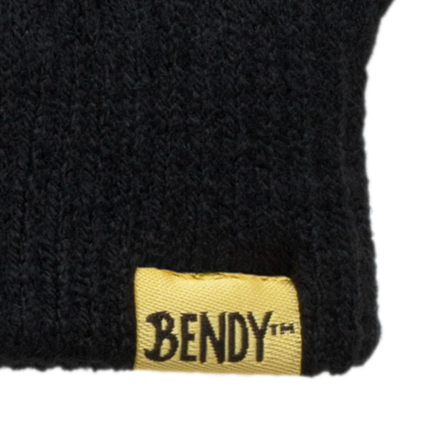 Bendy Audrey Emblem Fingerless Gloves - Bendy