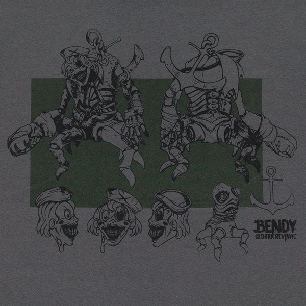 Bendy Wilson's Beast T-Shirt - Grey - Bendy