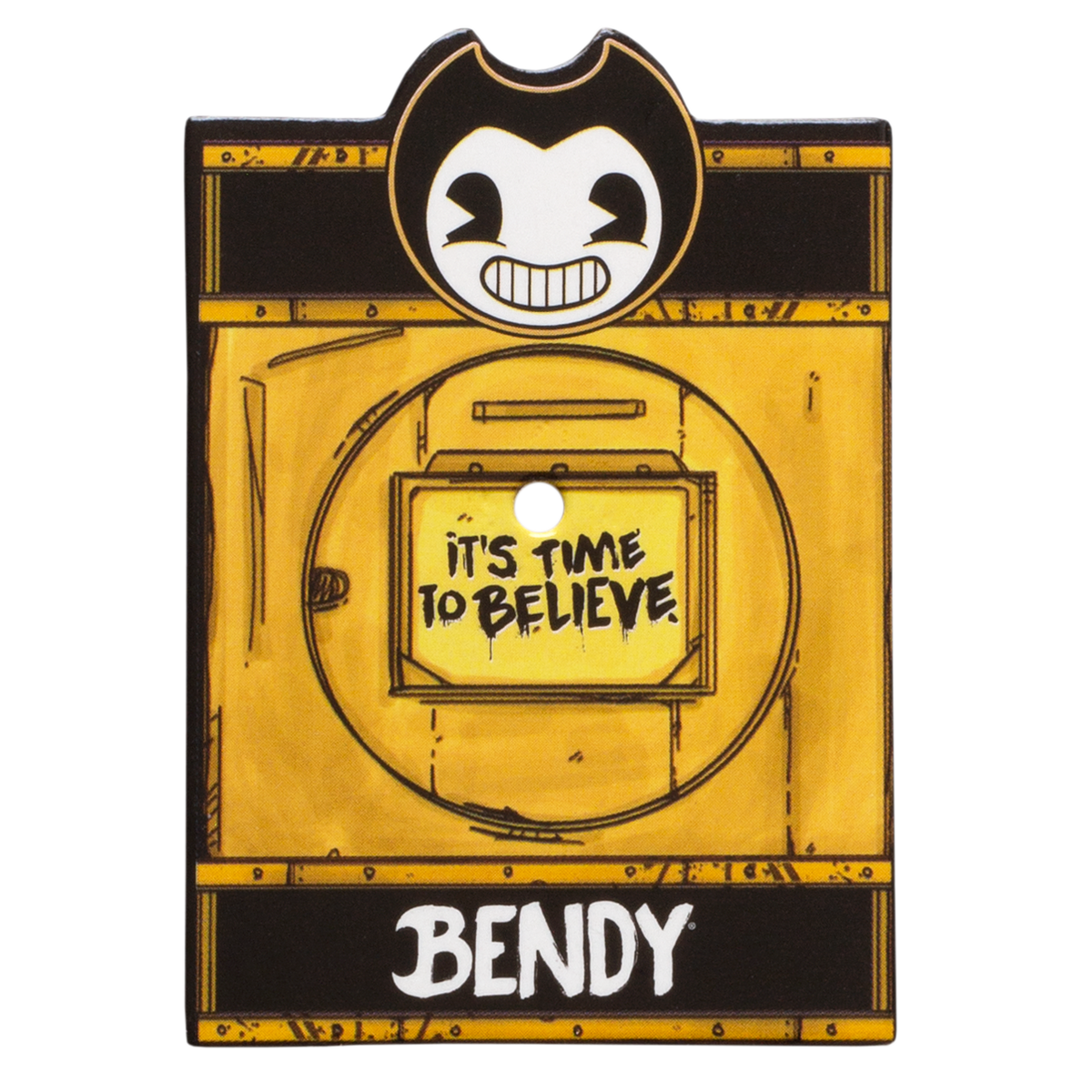 Bendy Artist's Rest Badge Molded Pin - Bendy