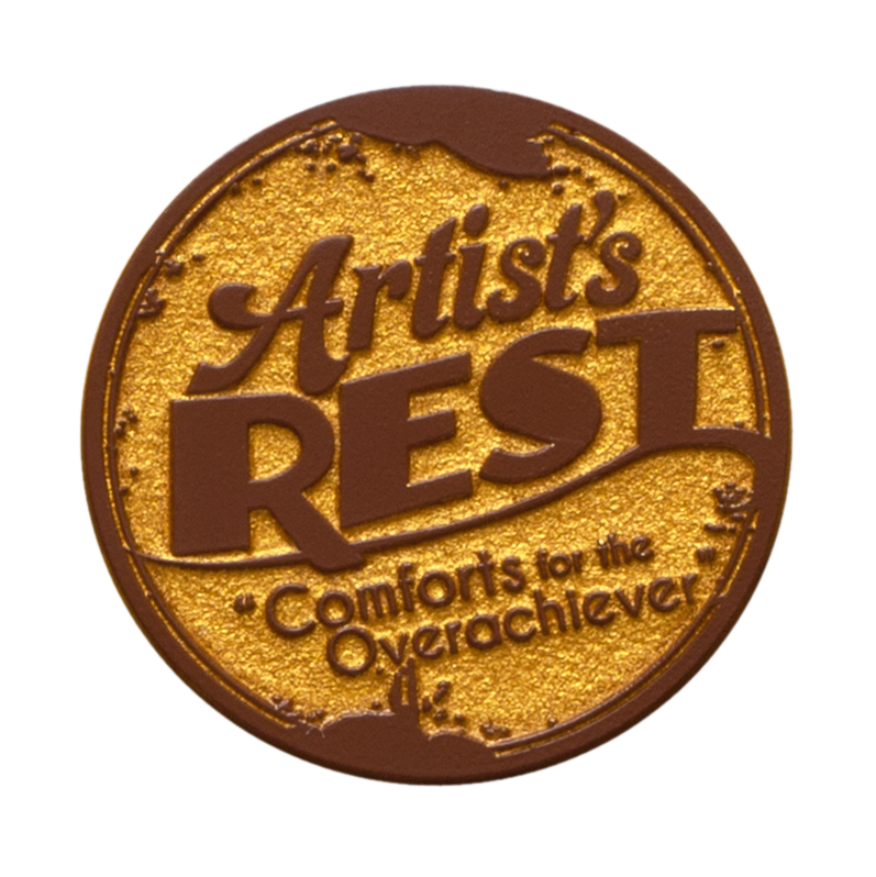 Bendy Artist's Rest Badge Molded Pin - Bendy