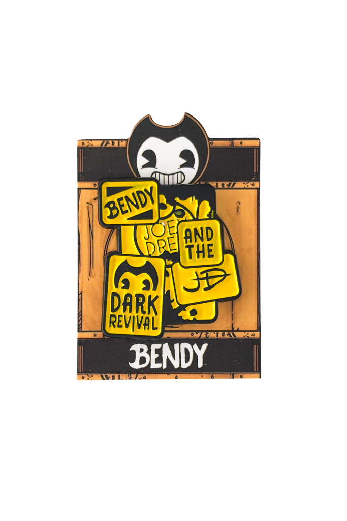 Bendy Dark Revival Collage Pin-1