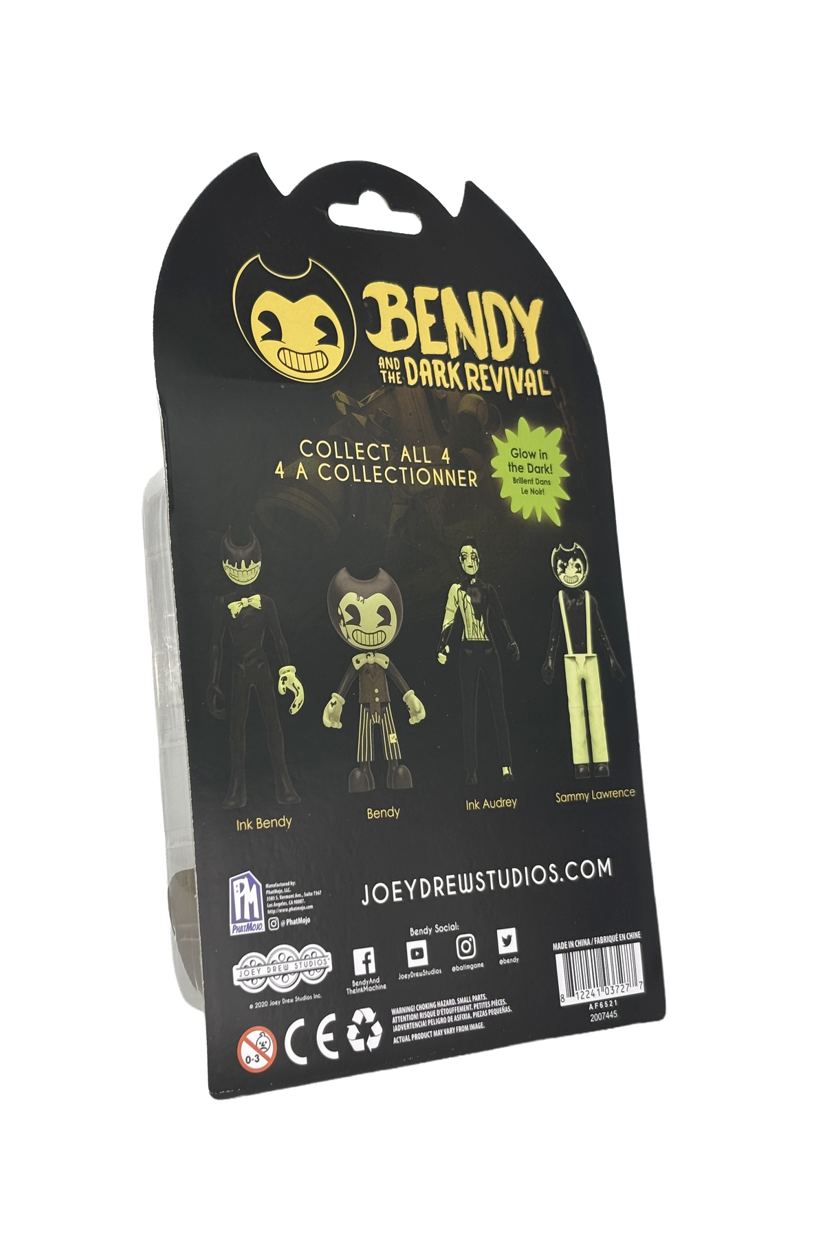 Cartoon Bendy Glow In The Dark Figure (6") - Bendy