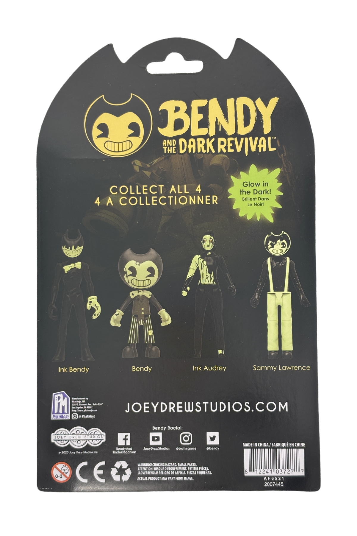 Cartoon Bendy Glow In The Dark Figure (6") - Bendy