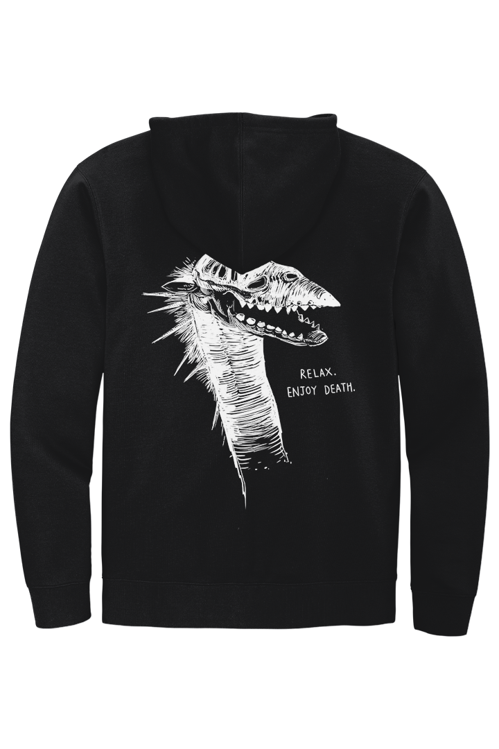Beak Thing: “Relax. Enjoy Death.” Hoodie