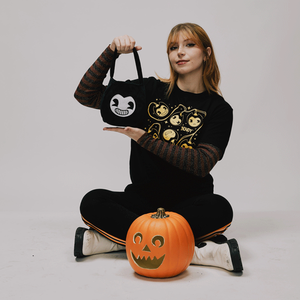 Bendy Halloween Candy Basket - Bendy