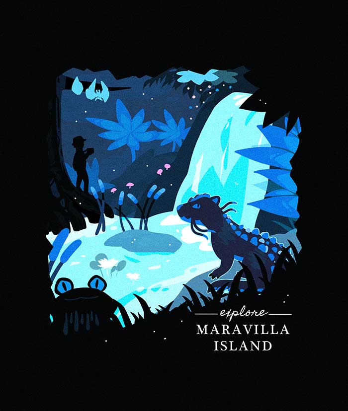 Maravilla Island Travel Poster