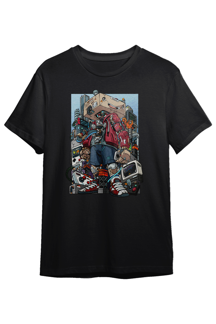 The MIX 10 Year Anniversary B-Boy Buttons Giant Robo Shirt-1