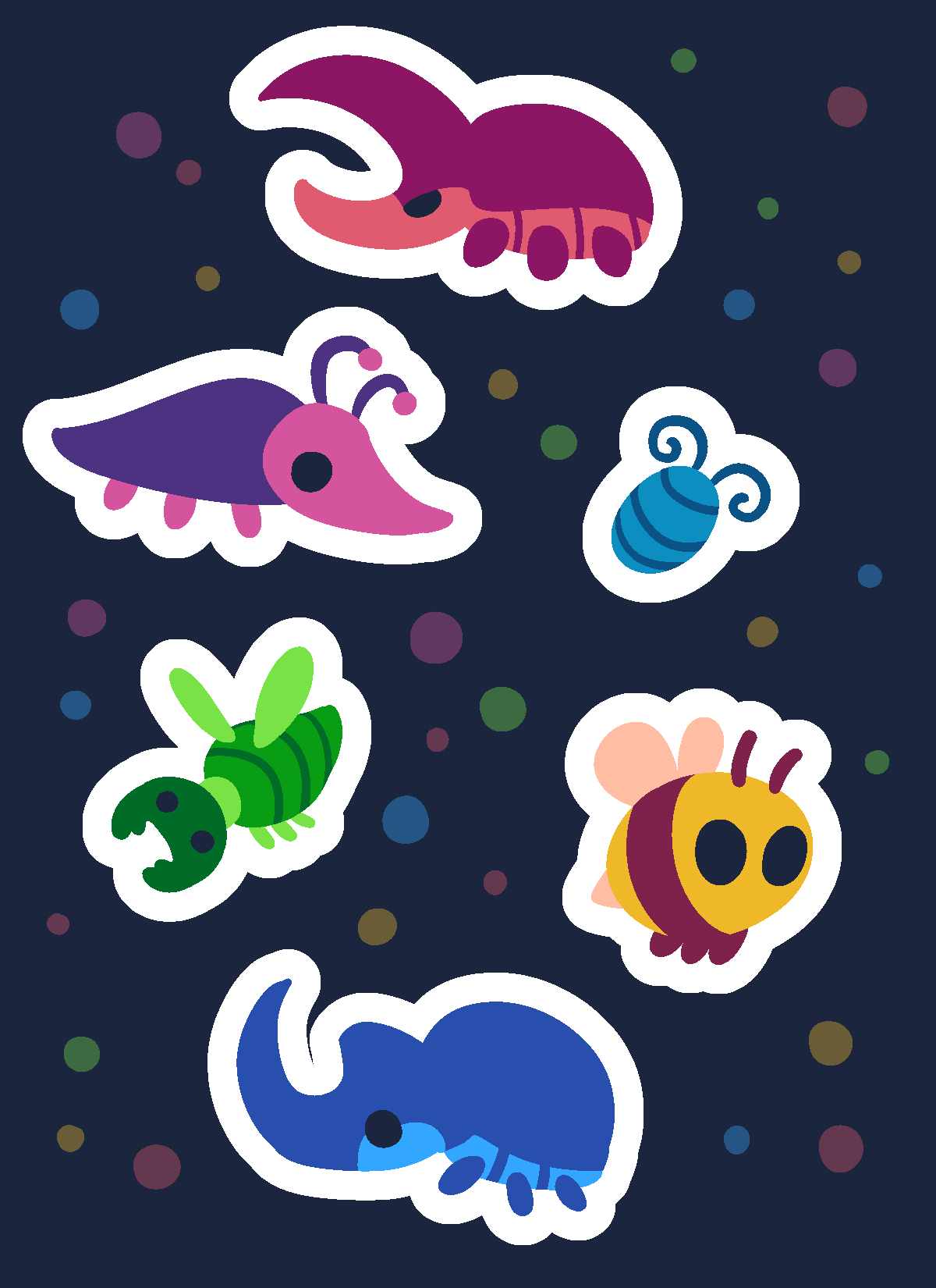 Creepy Crawlies Sticker Sheet-1