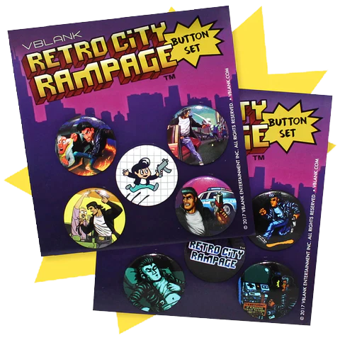 Retro City Rampage Button Set Combo-1