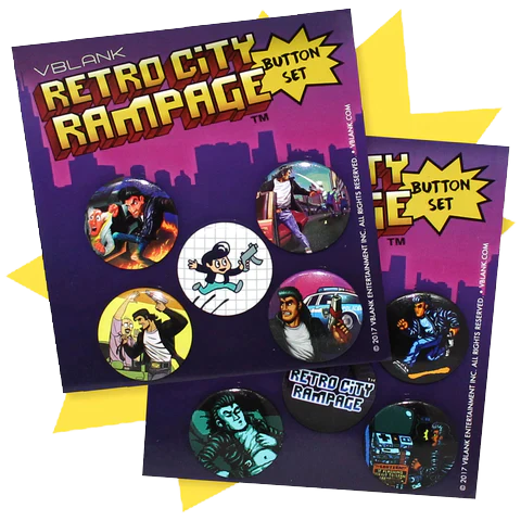 Retro City Rampage Button Set Combo